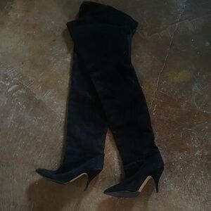 Source Unknown Black Over-the-Knee Boots